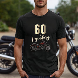 Vintage Motorcycle 60th Birthday Bike  T Shirt