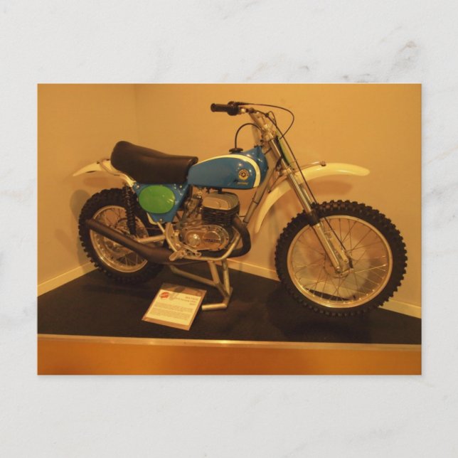 Vintage Motorcycle Bul Taco Vykort (Framsida)