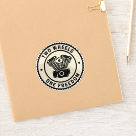 Vintage Motorcycle Engine Freedom Emblem Klistermärken