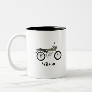 Vintage Motorcycle Mug  Två-Tonad Mugg