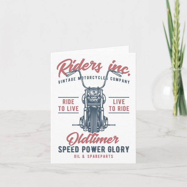 Vintage Motorcycle Riders Inc Kort (Skapare uppladdad)