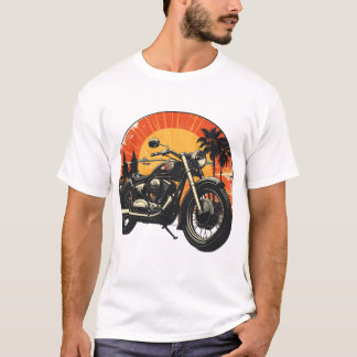 Vintage Motorcykel Klassisk Retro Tur T Shirt