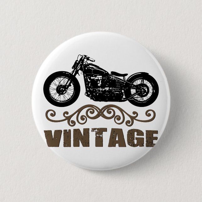 Vintage Motorcykel Knapp (Framsida)