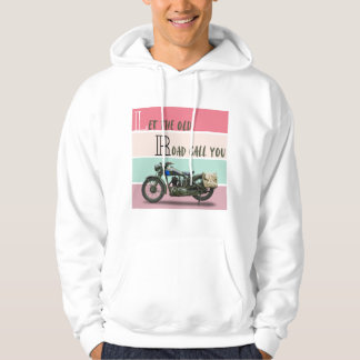 Vintage Motorcykel - Låt den Gamla Vägen Kalla Dig Hoodie