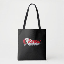 Vintage Motorcykel Logotyp Svart Tygkasse
