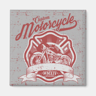 Vintage Motorcykel Magnet