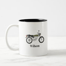 Vintage Motorcykel Mugg