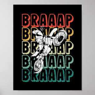 Vintage-motorcykel - startcykel poster