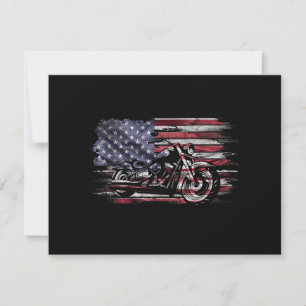 Vintage Motorcykel USA flagga Retro-Biker, motorcy