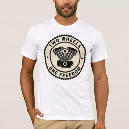 Vintage motorcykelmotor Frihetssymbol T Shirt