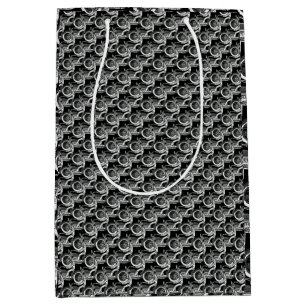 Vintage motorcykelns körcykel i motsatt riktning