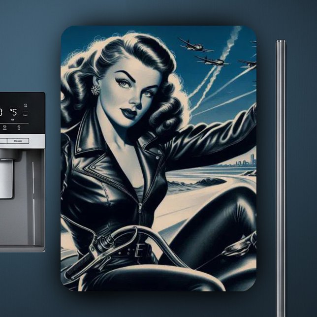 Vintage - motorcykelstift upp magnet (Skapare uppladdad)