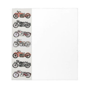 VINTAGE MOTORCYKLAR ANTECKNINGSBLOCK