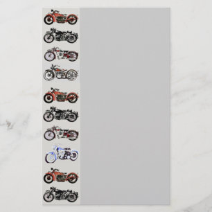 VINTAGE MOTORCYKLAR BREVPAPPER
