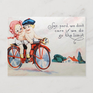 Vintage Motorcyklar Kids Vykort