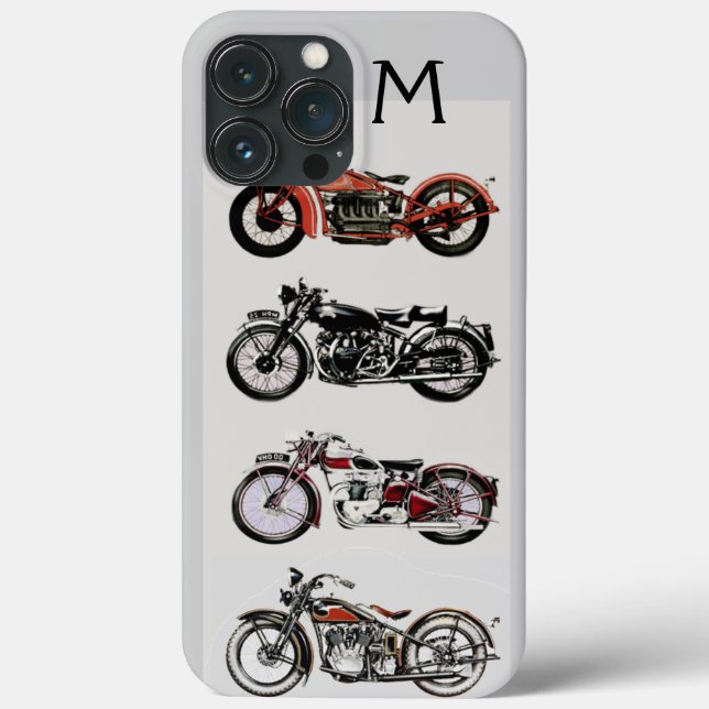 VINTAGE MOTORCYKLES MONOGRAM (Baksida)