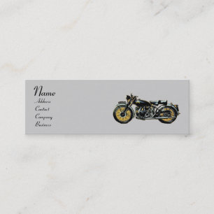 VINTAGE MOTORCYKLES MONOGRAM MINI VISITKORT