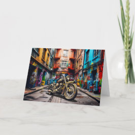 Vintage - motorcykliskt biobaserat oblinkt anteckn tack kort