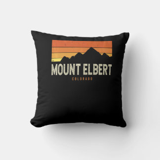 Vintage Mount Elbert Colorado Berg Vandring Sol Kudde