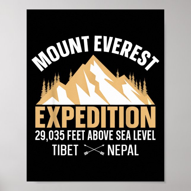 Vintage Mount Everest  Poster (Framsidan)