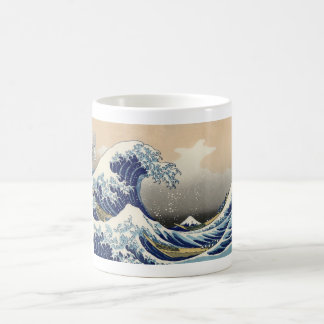 Vintage Mount Fuji och vinkar Kaffemugg