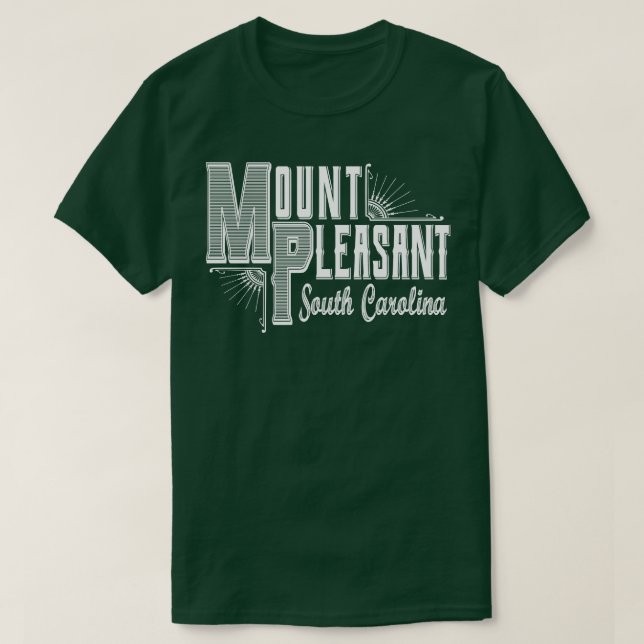 Vintage Mount Pleasant SC T Shirt (Design framsida)