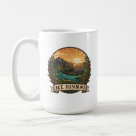 Vintage Mount Rinjani Indonesia Volcano Retro Kaffemugg