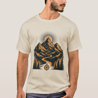Vintage Mountain Adventure Expedition Utomhus T Shirt