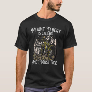 Vintage Mountain Bike Mount Elbert kallar mig mu T Shirt