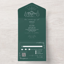 Vintage Mountain Rustic Emerald QR OSA