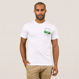Vintage Mountain Sunset outdoor sjö Retreat grönt T Shirt
