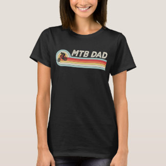 Vintage Mountainbike Solnedgång Retro Stigcykling T Shirt