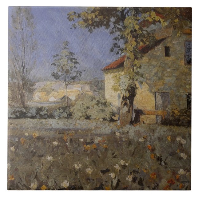 Vintage Mourier-Petersen House i Garden Kakelplatta (Framsidan)