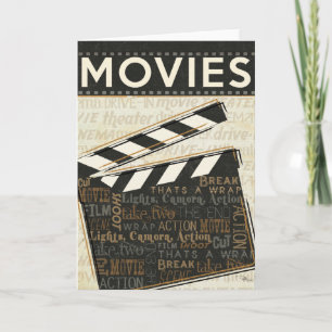 Vintage Movie Clapper Kort