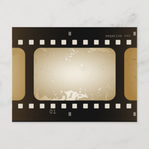 Vintage Movie Photo Film Strip Film Photo Postcard Vykort