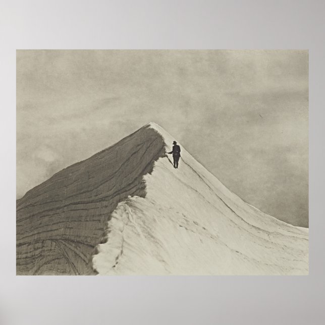 Vintage Mt. Cook Äventyr Poster (Framsidan)