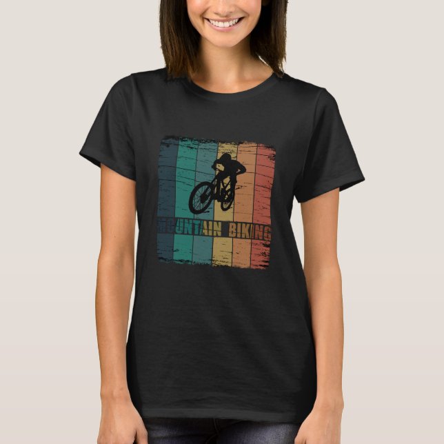 Vintage Mtb Downhill Mountainbiking T Shirt (Framsida)