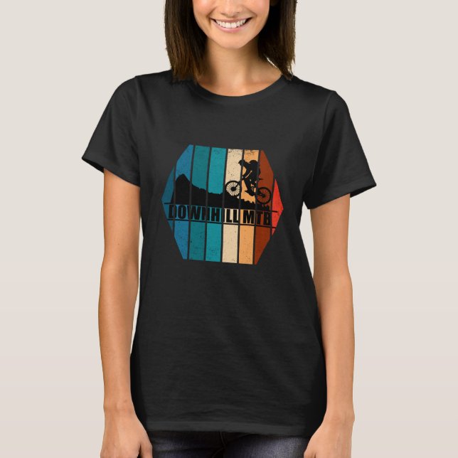 Vintage Mtb Downhill Mountainbiking T Shirt (Framsida)