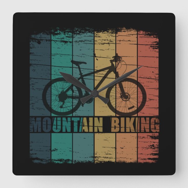 Vintage Mtb Mountainbike Fyrkantig Klocka (Framsida)