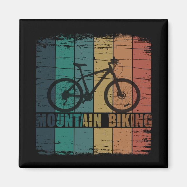 Vintage Mtb Mountainbike Magnet (Framsidan)