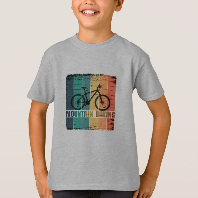 Vintage Mtb Mountainbike T Shirt (Framsida)