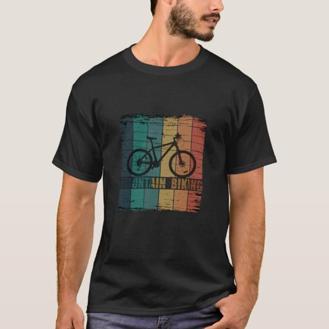 Vintage Mtb Mountainbike T Shirt (Framsida)