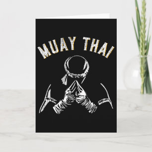 Vintage Muay Thai-träning Mma Kickboxning  Kort