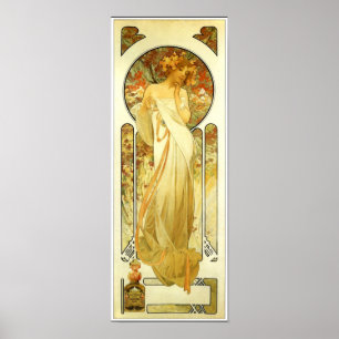 Vintage Mucha Parfym annonsör Poster