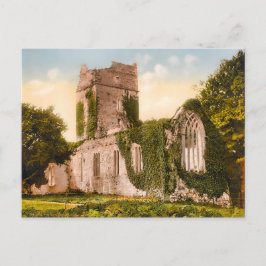 Vintage Muckross Abbey Killarney Ireland Vykort