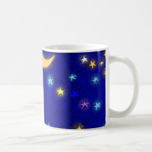Vintage Mugg med stjärnor och månetsning