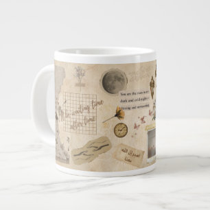 Vintage mugg med urdu Arabiska persiska Jumbo Mugg