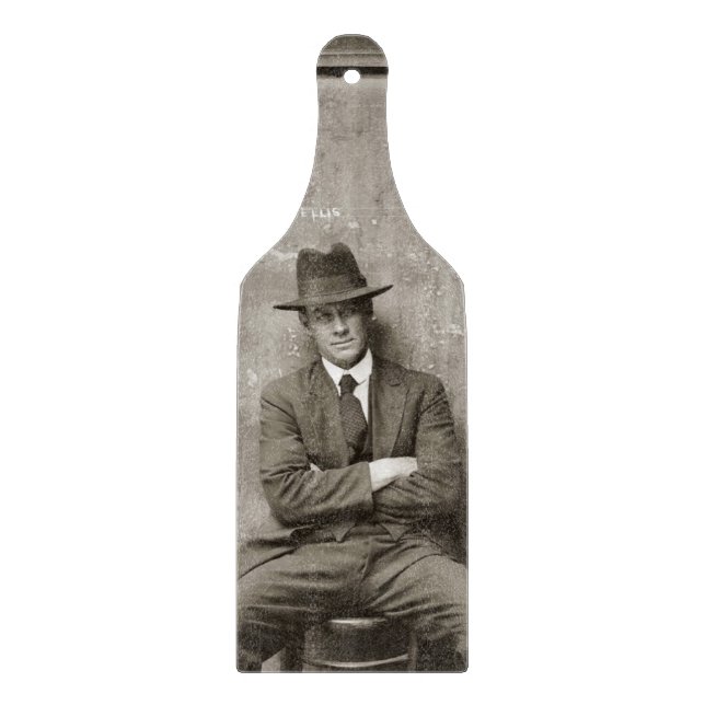 Vintage mugshot mafia gangster roligt (Framsidan)