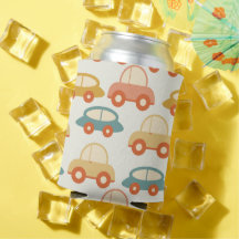 Vintage Multifärgad Cars Mönster