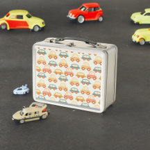 Vintage Multifärgad Cars Mönster